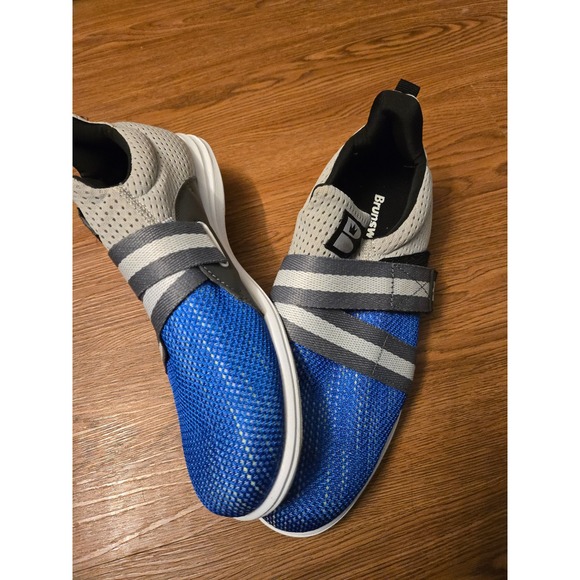 Brunswick Shoes - BRUNSWICK - Women's Versa Bowling Shoes Blue Grey Comfort Strap - Size 9